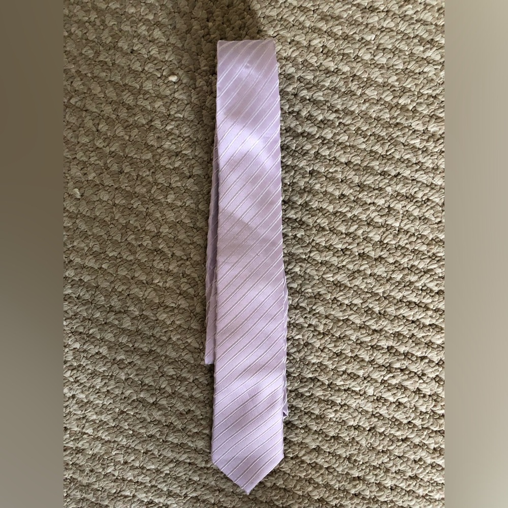 INC Men's Light Purple Striped Tie